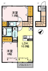 プレジール町新Ｂ　Ｌｇの物件間取画像