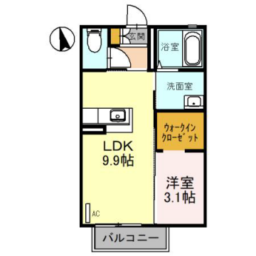 サンフール三上　Ｌｇの物件間取画像