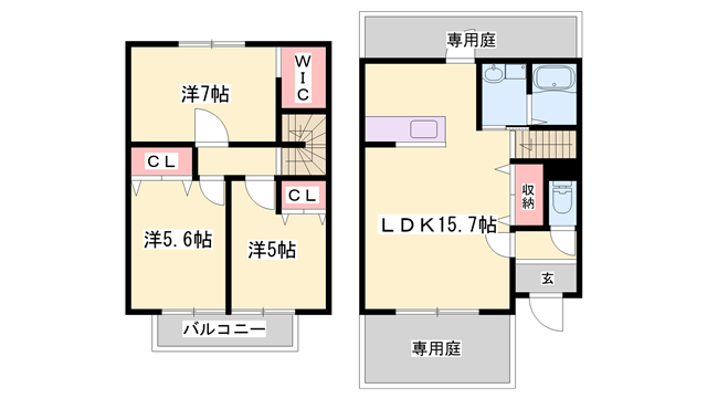 Maison Claire 3番館の物件間取画像