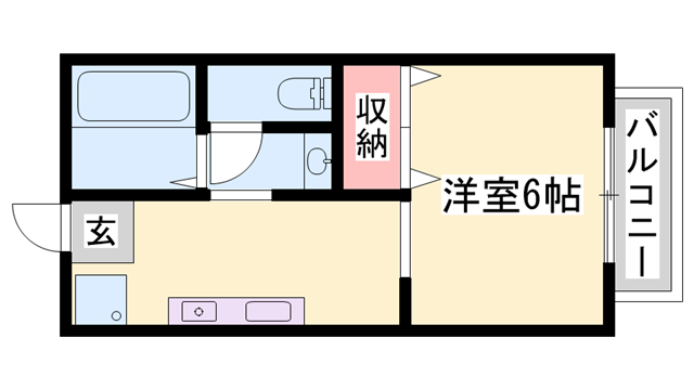 メゾンヤクシの物件間取画像