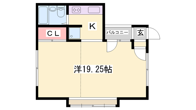 大昌ハイツの物件間取画像