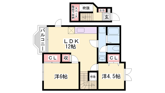 モアークレストⅢの物件間取画像