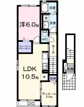 ベル　ソレイユの物件間取画像