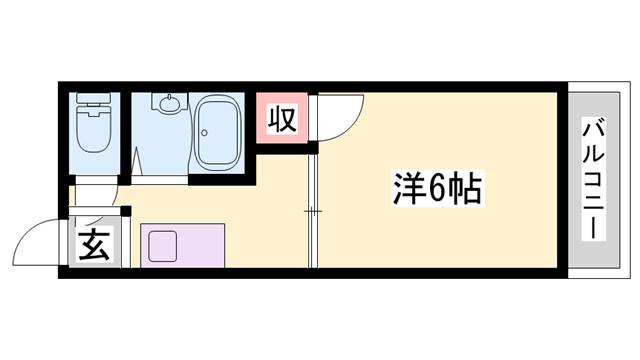 サンハイツ滝野Bの物件間取画像