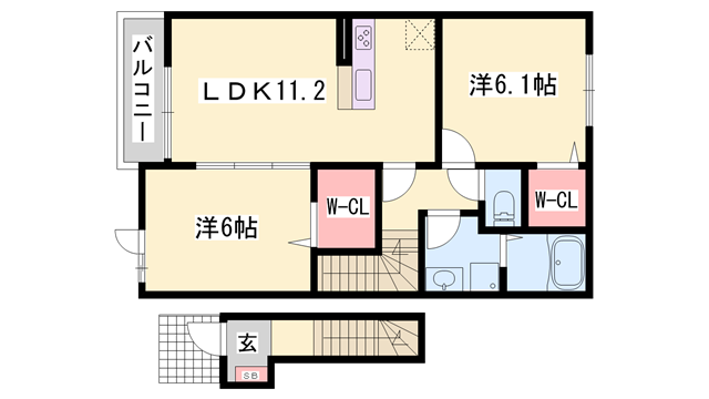 グリーンヒルズTORAJAの物件間取画像