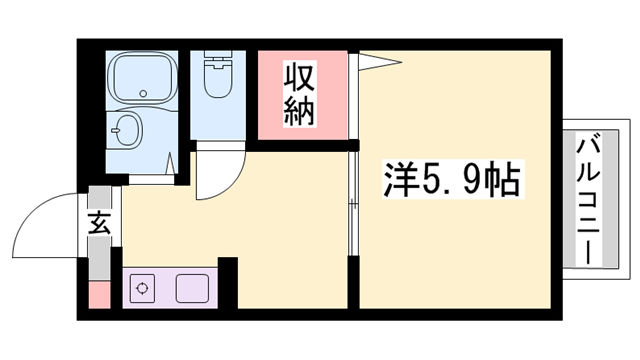 フレンドリー上中の物件間取画像