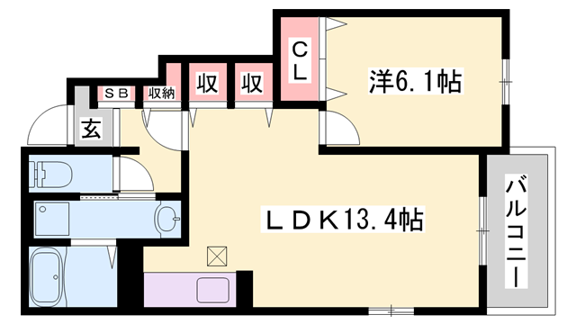 ソレイユ土山Ⅱの物件間取画像