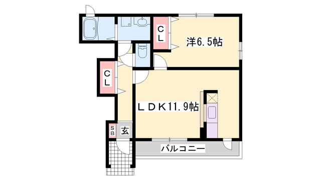 ヴェルソーの物件間取画像