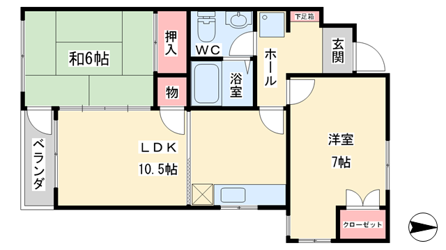 ジョイナス清水の物件間取画像