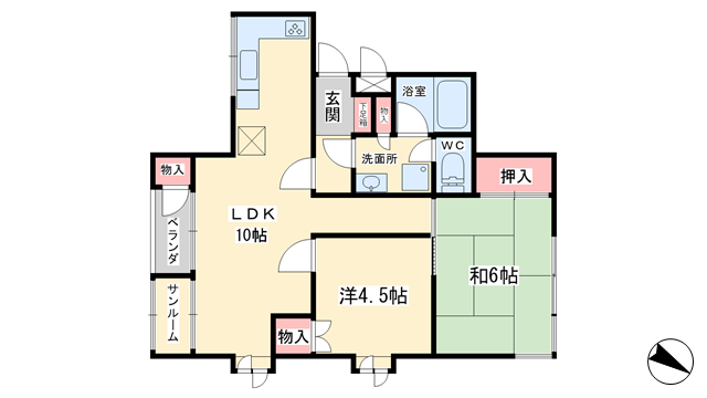 セーシェルの物件間取画像