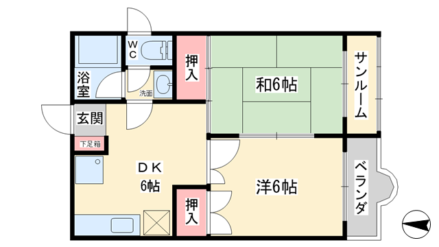 ハイムピアの物件間取画像