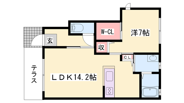 シャーメゾン今宿の物件間取画像