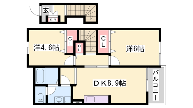 サンパティオ　O.G.MⅡの物件間取画像