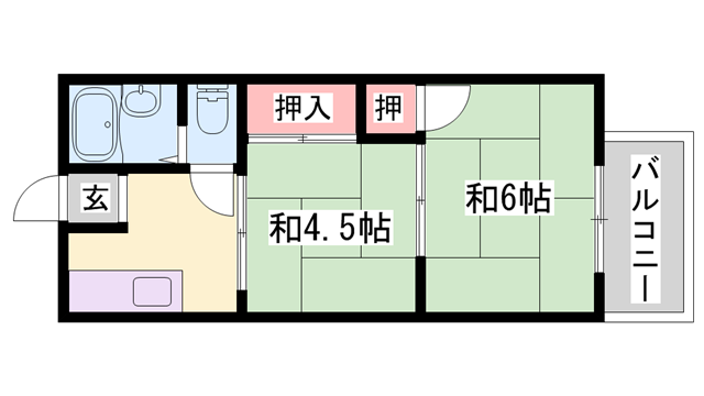 サンライフ・アイ　Fの物件間取画像