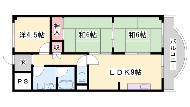 シャトーマキの物件間取画像