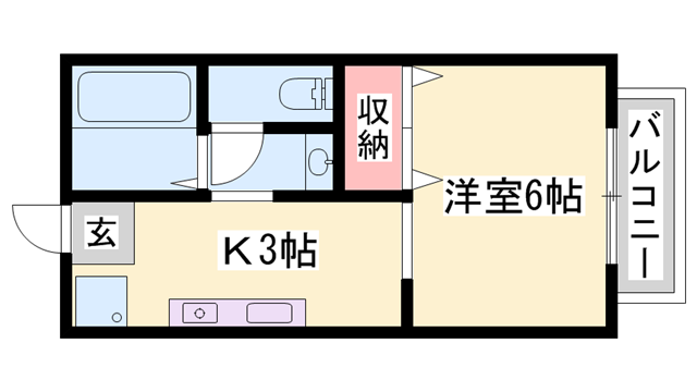 メゾンヤクシの物件間取画像