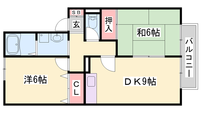 相生駅 徒歩4分 2階の物件間取画像