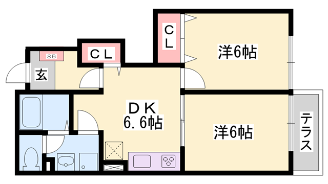 サンパティオの物件間取画像