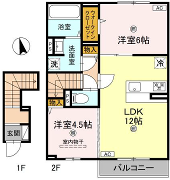 ルグラン亀山の物件間取画像