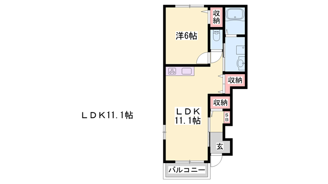 モス フロックス ノイの物件間取画像