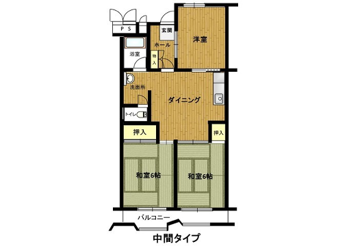 播磨城の宮　3号棟の物件間取画像