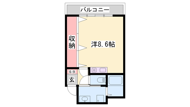 シャトー三和南車崎の物件間取画像