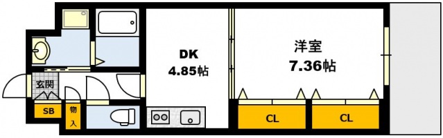 横川駅 徒歩5分 3階の物件間取画像