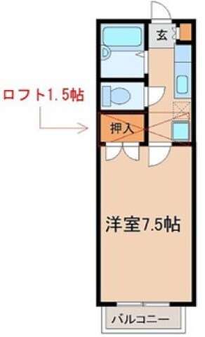 メゾン駅東の物件間取画像